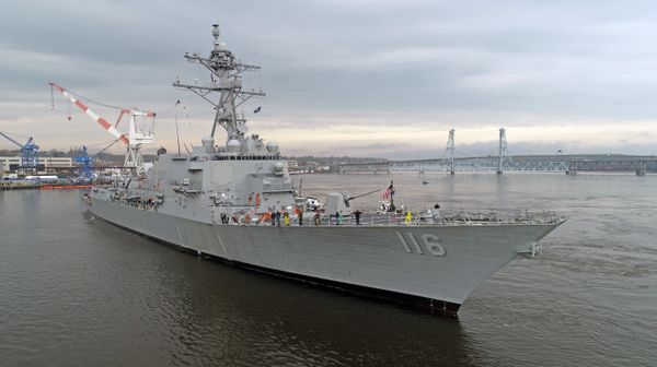 USS Thomas Hudner during acceptance trials. - Sputnik International