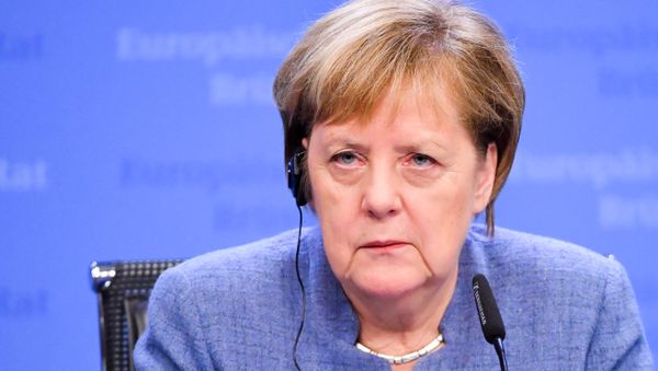 Germany's Chancellor Angela Merkel attends a press conference after a special meeting of the European Council to endorse the draft Brexit withdrawal agreement and to approve the draft political declaration on future EU-UK relations on November 25, 2018 in Brussels. Germany's Chancellor Angela Merkel attends a press conference after a special meeting of the European Council to endorse the draft Brexit withdrawal agreement and to approve the draft political declaration on future EU-UK relations on November 25, 2018 in Brussels. - Sputnik International