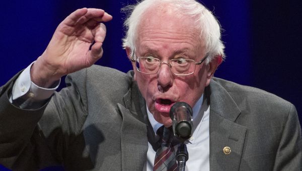 In this Nov. 27, 2018, photo, Sen. Bernie Sanders, I-Vt., speaks about his new book, 'Where We Go From Here: Two Years in the Resistance' in Washington - Sputnik International
