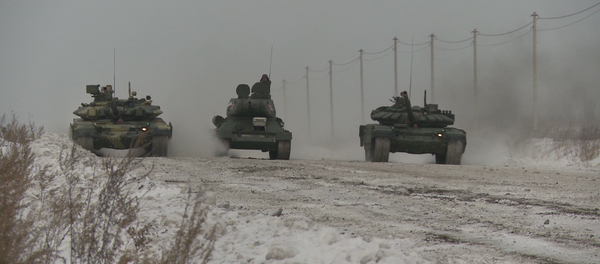 Tank Drag Race at -20Cº: Uralvagonzavod Pays Homage to Its Eminent Tank Inventor Tank Drag Race at -20Cº: Uralvagonzavod Pays Homage to Its Eminent Tank Inventor - Sputnik International