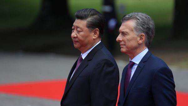 Argentina's President Mauricio Macri receives China's President Xi Jinping at the Olivos Presidential Residence in Buenos Aires Argentina's President Mauricio Macri receives China's President Xi Jinping at the Olivos Presidential Residence in Buenos Aires - Sputnik International
