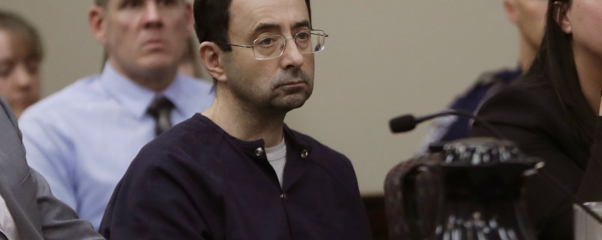 Larry Nassar sits during his sentencing hearing Wednesday, Jan. 24, 2018, in Lansing, Mich. - Sputnik International, 1920, 08.06.2022