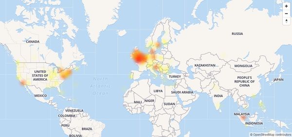 Reddit outage map  - Sputnik International