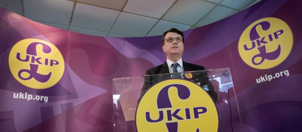Then UKIP (UK Independence Party) Brexit spokesman and Member of the European Parliament for London (MEP), Gerard Batten, addresses members of the media at the party's by-election campaign headquarters in Stoke-on-Trent, central England on February 13, 2017. - Sputnik International
