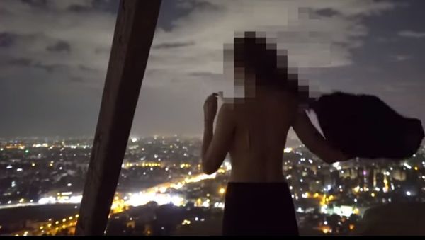 Andreas Hvid - Climbing the Great Pyramid of Giza - Sputnik International