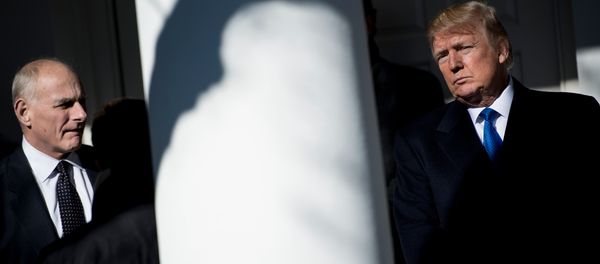In this file photo taken on January 19, 2018 White House Chief of Staff John Kelly (L) waits for US President Donald Trump (R)to speak live via video link to the annual March for Life participants and anti-abortion leaders, from the White House in Washington,DC In this file photo taken on January 19, 2018 White House Chief of Staff John Kelly (L) waits for US President Donald Trump (R)to speak live via video link to the annual March for Life participants and anti-abortion leaders, from the White House in Washington,DC - Sputnik International