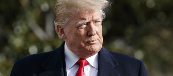 President Donald Trump walks to speak to the media before boarding Marine One on the South Lawn of the White House in Washington, Saturday, Dec. 8, 2018, for the short trip to Andrews Air Force Base en route to Philadelphia to attend the Army-Navy Football Game President Donald Trump walks to speak to the media before boarding Marine One on the South Lawn of the White House in Washington, Saturday, Dec. 8, 2018, for the short trip to Andrews Air Force Base en route to Philadelphia to attend the Army-Navy Football Game - Sputnik International