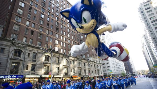 FILE - In this Nov. 22, 2012 file photo, the Sonic the Hedgehog balloon floats in the Macy's Thanksgiving Day Parade in New York  - Sputnik International