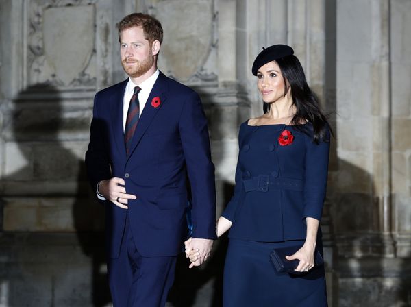 Prince Harry and Meghan, Duchess of Sussex leave Westminster Abbey after attending the Remembrance Sunday ceremony at Westminster Abbey in London, Sunday, Nov. 11, 2018.  - Sputnik International