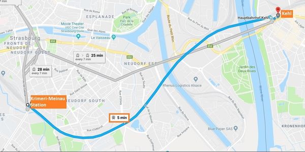 5 minute train ride to the French-German border - Sputnik International