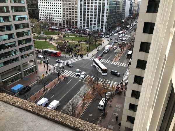 Police blocking 16th St NW in Washington, DC near Farragut Square Police blocking 16th St NW in Washington, DC near Farragut Square - Sputnik International