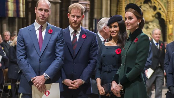 The Duke and Duchess of Cambridge and the Duke and Duchess of Sussex attend a National Service to mark the centenary of the Armistice at Westminster Abbey, London, Sunday November 11, 2018 The Duke and Duchess of Cambridge and the Duke and Duchess of Sussex attend a National Service to mark the centenary of the Armistice at Westminster Abbey, London, Sunday November 11, 2018 - Sputnik International
