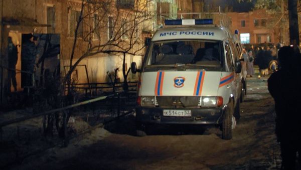 Emergency team car at the site of an explosion (File) - Sputnik International