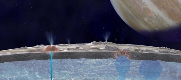 Eruption of geysers on Europe - Sputnik International
