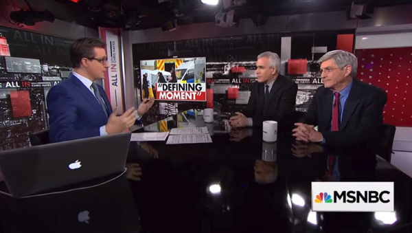 Journalist Michael Isikoff and co-author of his book on Russiagate, David Corn, talk to MSNBC's Chris Hayes about the relationship between US President Donald Trump and Russian President Vladimir Putin. - Sputnik International