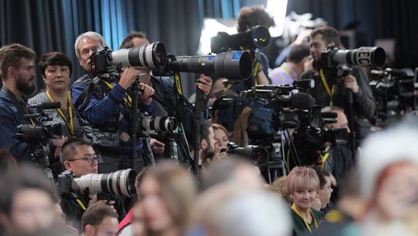Annual big press conference of the Russian President V. Putin Annual big press conference of the Russian President V. Putin - Sputnik International