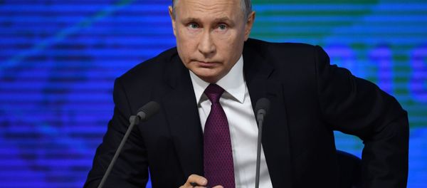 Russian President Vladimir Putin speaks during annual news conference in Moscow, Russia December 20, 2018 - Sputnik International