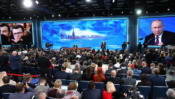 Annual big press conference of the Russian President V. Putin Annual big press conference of the Russian President V. Putin - Sputnik International