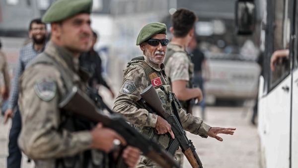 Members of the Turkish-backed Syrian forces Members of the Turkish-backed Syrian forces - Sputnik International