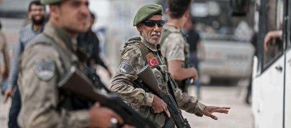 Members of the Turkish-backed Syrian forces Members of the Turkish-backed Syrian forces - Sputnik International