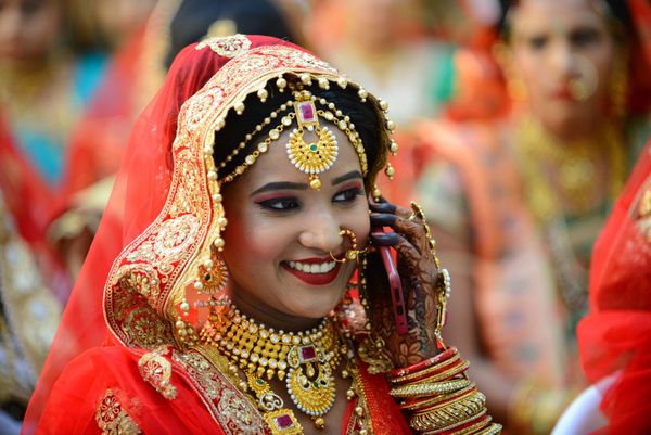 Brides During Mass Wedding Ceremony in India Brides During Mass Wedding Ceremony in India - Sputnik International