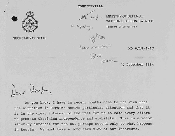 MOD letter to FCO re Ukraine MOD letter to FCO re Ukraine - Sputnik International