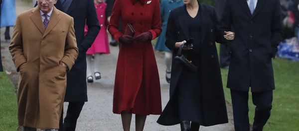 Britain's Royal family arrive to attend the Christmas day service at St Mary Magdalene Church in Sandringham in Norfolk, England, Tuesday, Dec. 25, 2018 - Sputnik International