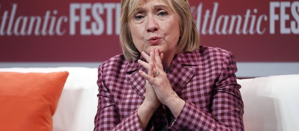 Former Secretary of State Hillary Clinton talks with Jeffrey Goldberg, editor in chief of The Atlantic, during The Atlantic Festival, Tuesday, Oct. 2, 2018, in Washington Former Secretary of State Hillary Clinton talks with Jeffrey Goldberg, editor in chief of The Atlantic, during The Atlantic Festival, Tuesday, Oct. 2, 2018, in Washington - Sputnik International