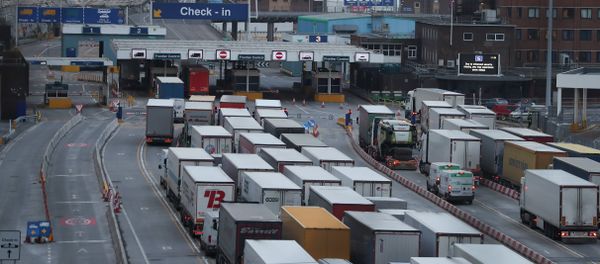 UK No-Deal Lorries Queue - Sputnik International