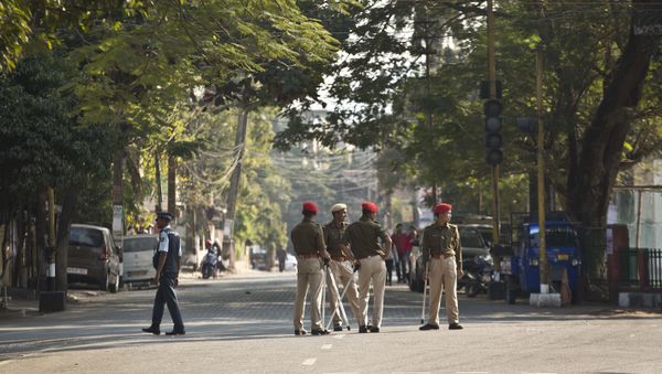 Indian police officials  - Sputnik International