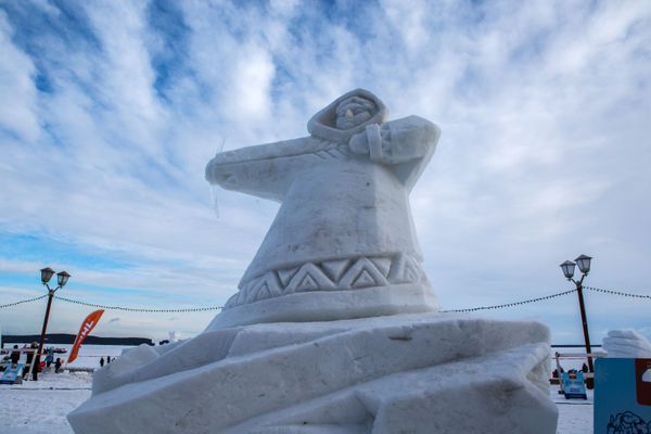 The Snow Sculptures Competition at the International Winter Festival Hyperborea in Karelia - Sputnik International