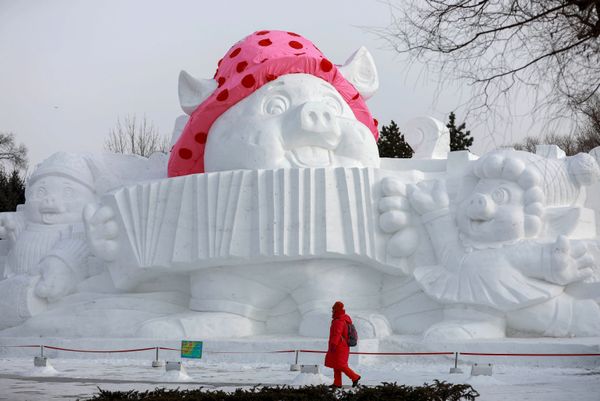Snow Sculpture in China's Harbin - Sputnik International