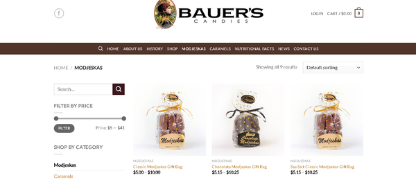 Screengrab of the Bauer's website, showing the candies which may be contaminated. - Sputnik International