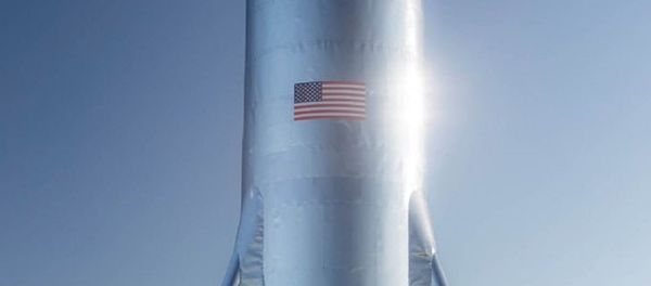 Starship test flight rocket just finished assembly at the SpaceX Texas launch site Starship test flight rocket just finished assembly at the SpaceX Texas launch site - Sputnik International