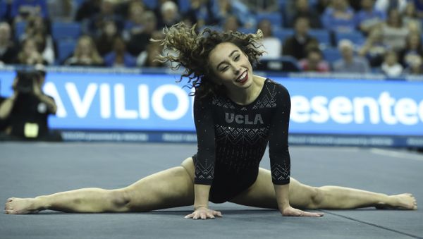 Katelyn Ohashi of UCLA during an NCAA college gymnastics match, Friday, Jan. 4, 2019, in Los Angeles. - Sputnik International