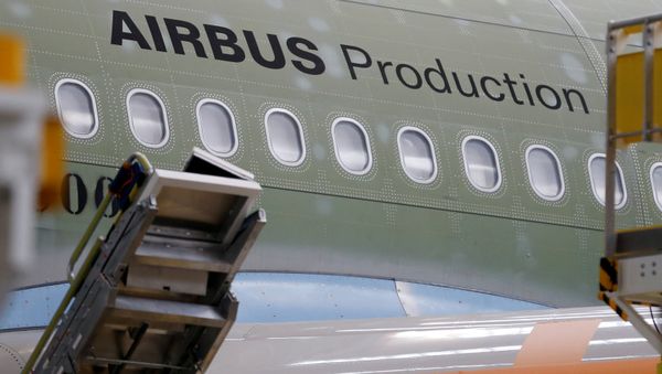 An Airbus A330neo is pictured on its final assembly line at Airbus headquarters in Colomiers, near Toulouse, France, November 26, 2018 - Sputnik International
