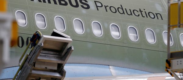 An Airbus A330neo is pictured on its final assembly line at Airbus headquarters in Colomiers, near Toulouse, France, November 26, 2018 An Airbus A330neo is pictured on its final assembly line at Airbus headquarters in Colomiers, near Toulouse, France, November 26, 2018 - Sputnik International