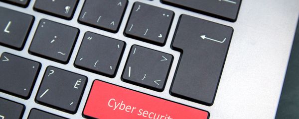 Computer keyboard with red cybersecurity button - Sputnik International