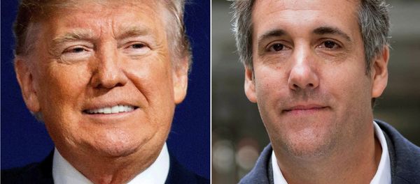 This combination photo shows President Donald Trump and attorney Michael Cohen. - Sputnik International