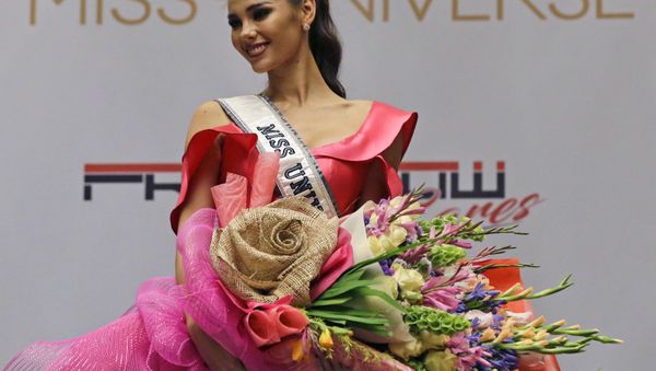 Miss Universe 2018 Catriona Gray from the Philippines poses during a press conference in metropolitan Manila, Philippines on Thursday, Dec. 20, 2018 - Sputnik International