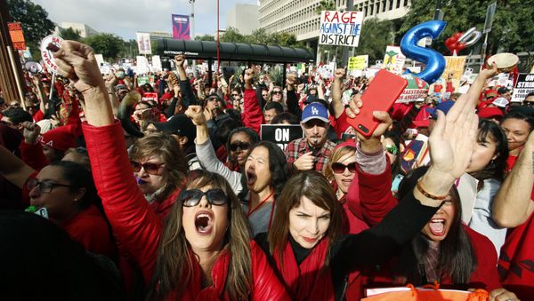 LOS ANGELES TEACHERS STRIKE - Sputnik International