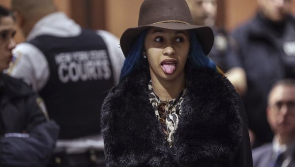 Rapper Cardi B appears at her criminal court arraignment, in the Queens Borough of New York, Friday Dec. 7, 2018, for misdemeanor reckless endangerment and assault charges during a melee in at a New York strip club. - Sputnik International