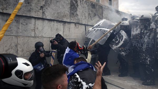 Protests in Athens - Sputnik International