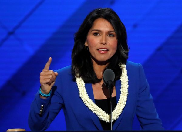 U.S. Representative Tulsi Gabbard (D-HI) delivers a nomination speech for Senator Bernie Sanders on the second day at the Democratic National Convention in Philadelphia, Pennsylvania, U.S. July 26, 2016 U.S. Representative Tulsi Gabbard (D-HI) delivers a nomination speech for Senator Bernie Sanders on the second day at the Democratic National Convention in Philadelphia, Pennsylvania, U.S. July 26, 2016 - Sputnik International