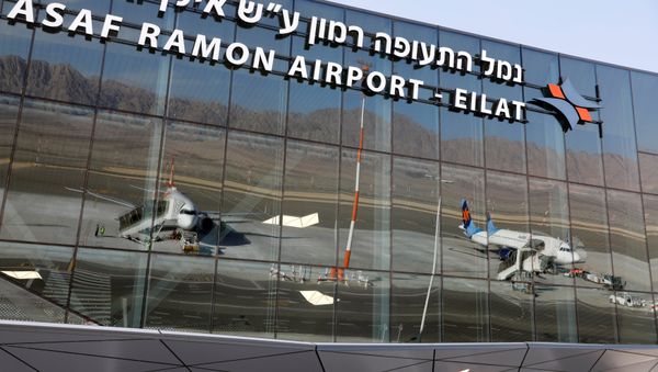 Planes are reflected in the facade of the Ramon International Airport after an inauguration ceremony for the new airport, just outside the southern Red Sea resort city of Eilat, Israel January 21, 2019. Planes are reflected in the facade of the Ramon International Airport after an inauguration ceremony for the new airport, just outside the southern Red Sea resort city of Eilat, Israel January 21, 2019. - Sputnik International