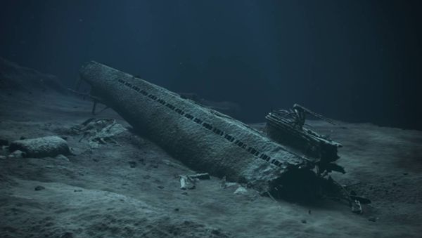 U-864, animation of the project outside Fedje, Norway - Sputnik International