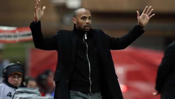 Thierry Henry makes an exasperated gesture as Monaco lose another game in January 2019 - Sputnik International