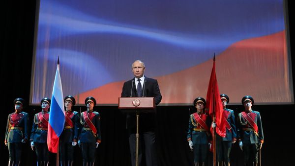 President Putin attends events marking 75th anniversary of breaking Nazi siege of Leningrad. - Sputnik International