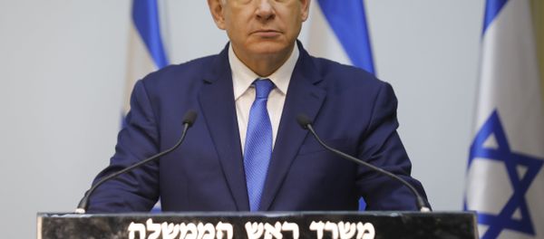 Israeli Prime minister Netanyahu prepares to deliver a statement at the Israeli Parliament (Knesset) in Jerusalem, ahead of UN the Security Council discussion on Hezbollah's tunnels into Israel, on December 19, 2018 Israeli Prime minister Netanyahu prepares to deliver a statement at the Israeli Parliament (Knesset) in Jerusalem, ahead of UN the Security Council discussion on Hezbollah's tunnels into Israel, on December 19, 2018 - Sputnik International