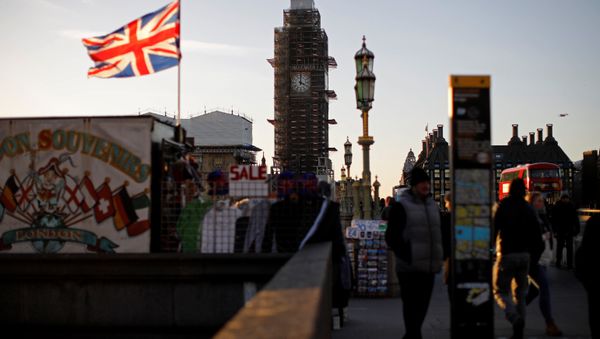 A Union flag flies from a pole in front of the Elizabeth Tower, commonly known as Big Ben, near the Houses of Parliamnet in central London on January 28, 2019 A Union flag flies from a pole in front of the Elizabeth Tower, commonly known as Big Ben, near the Houses of Parliamnet in central London on January 28, 2019 - Sputnik International
